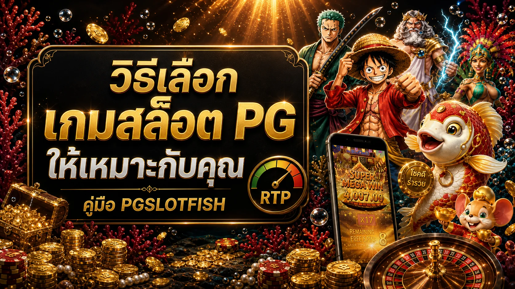 PGSLOTFISH วิธีเลือกเกมสล็อต PG ให้เหมาะกับคุณ